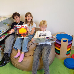 Leseecke mit Sitzsack
